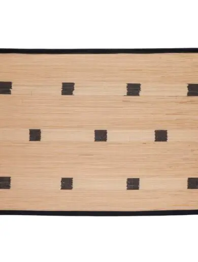 Buntal Placemat | Black Squares
