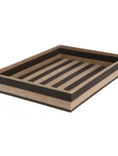 Natural Stripe Buntal Tray