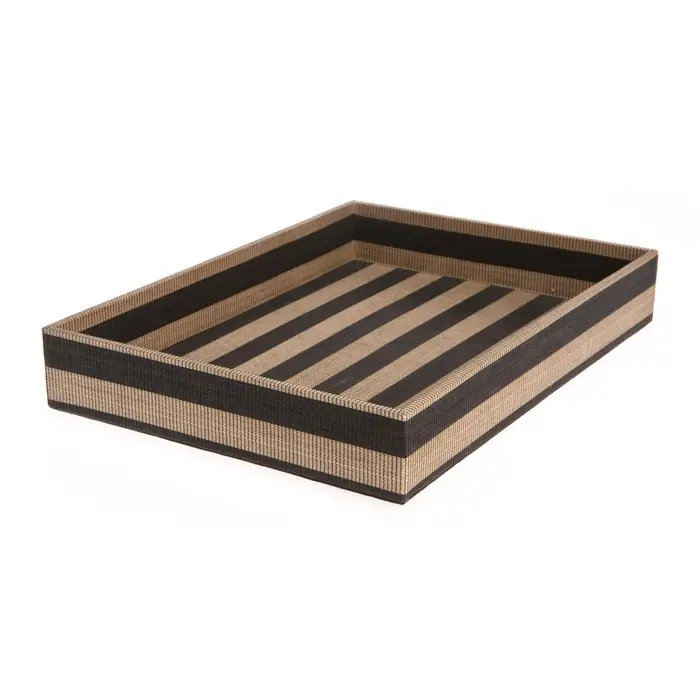 Natural Stripe Buntal Tray
