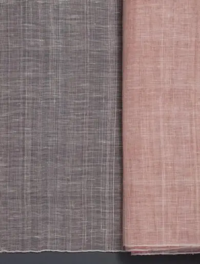 Abaca Linen | Natural | Rose Pink