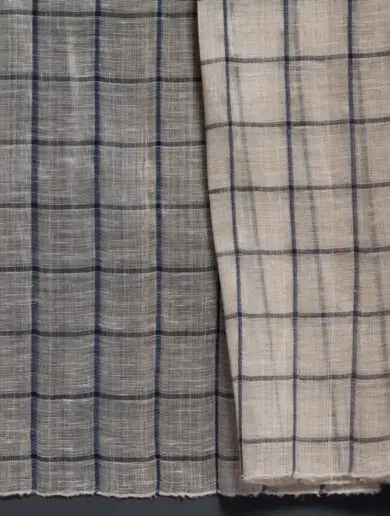 Abaca Linen | Lined Blue