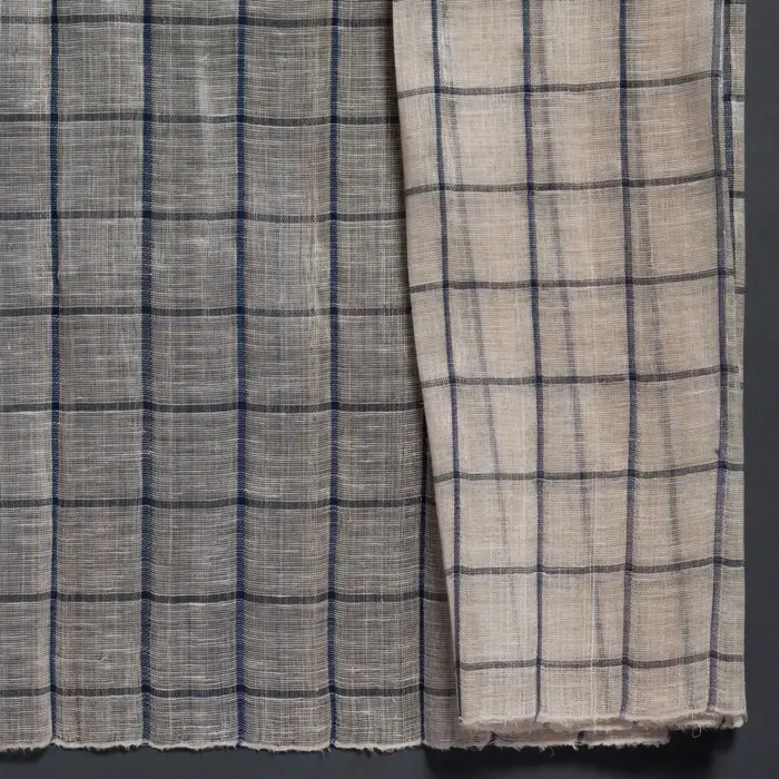 Abaca Linen | Lined Blue