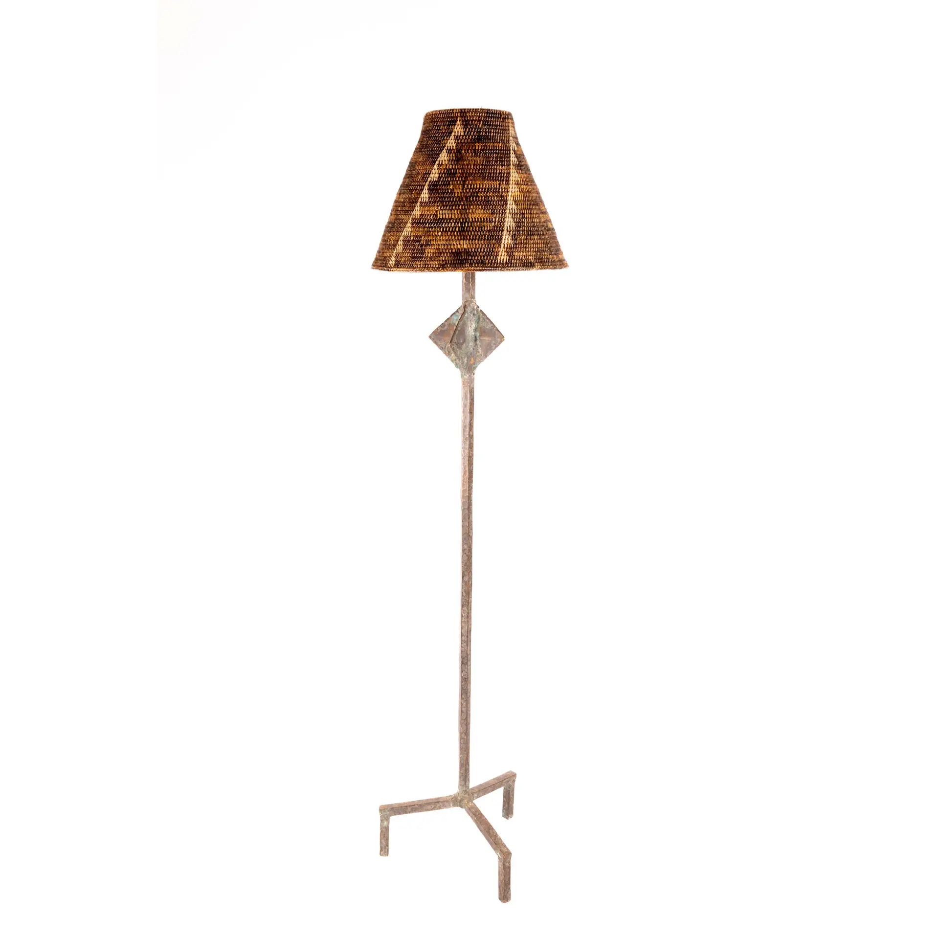 Sculptured Floor Lamp, After Diego G.