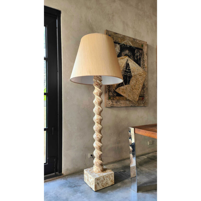 Balustrado Floor Lamp | White Wash - Image 2