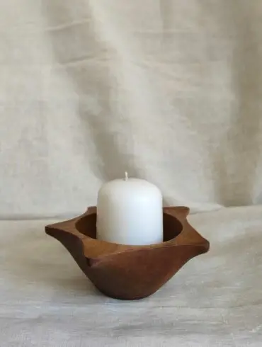 Natural Star Candle Holder | Large
