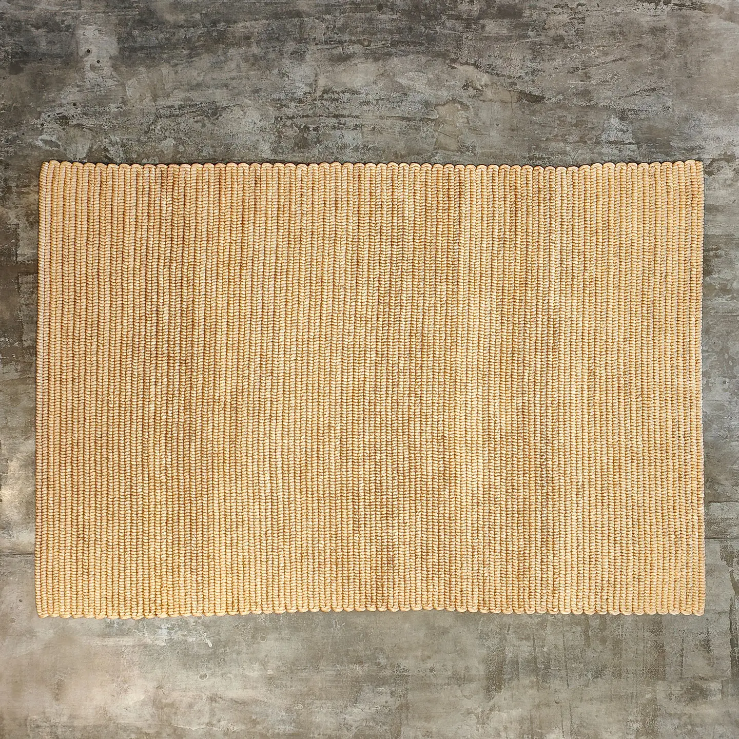 Large Binding Abaca Rug | Golden