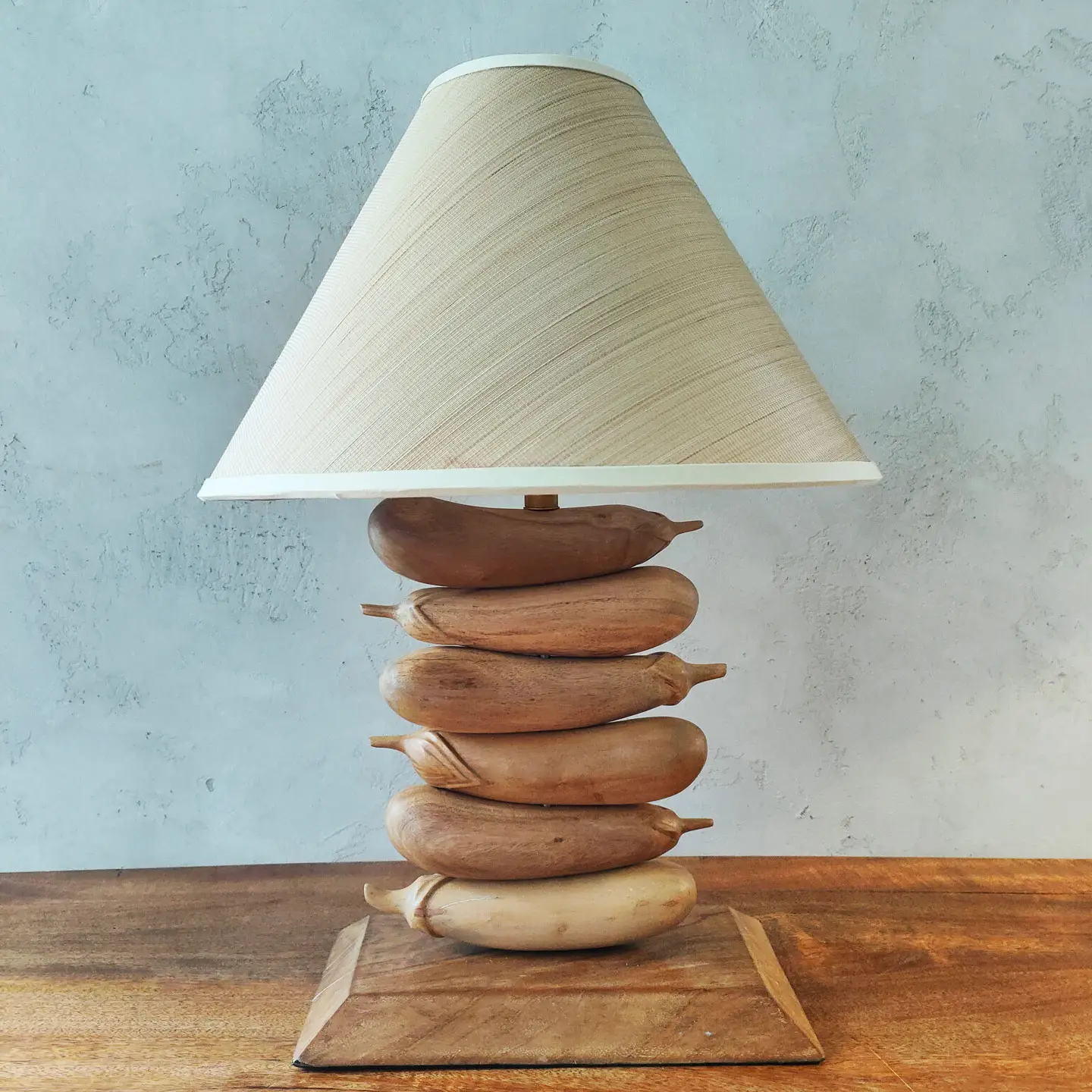 Eggplant Table Lamp | Natural - Image 2