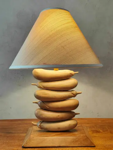 Eggplant Table Lamp | Natural
