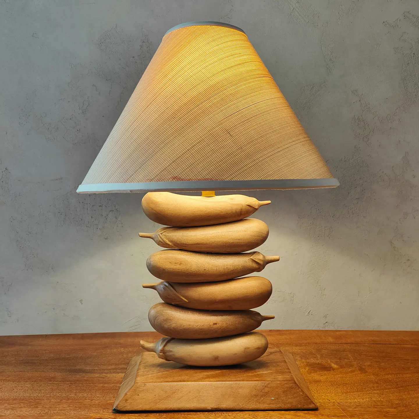 Eggplant Table Lamp | Natural
