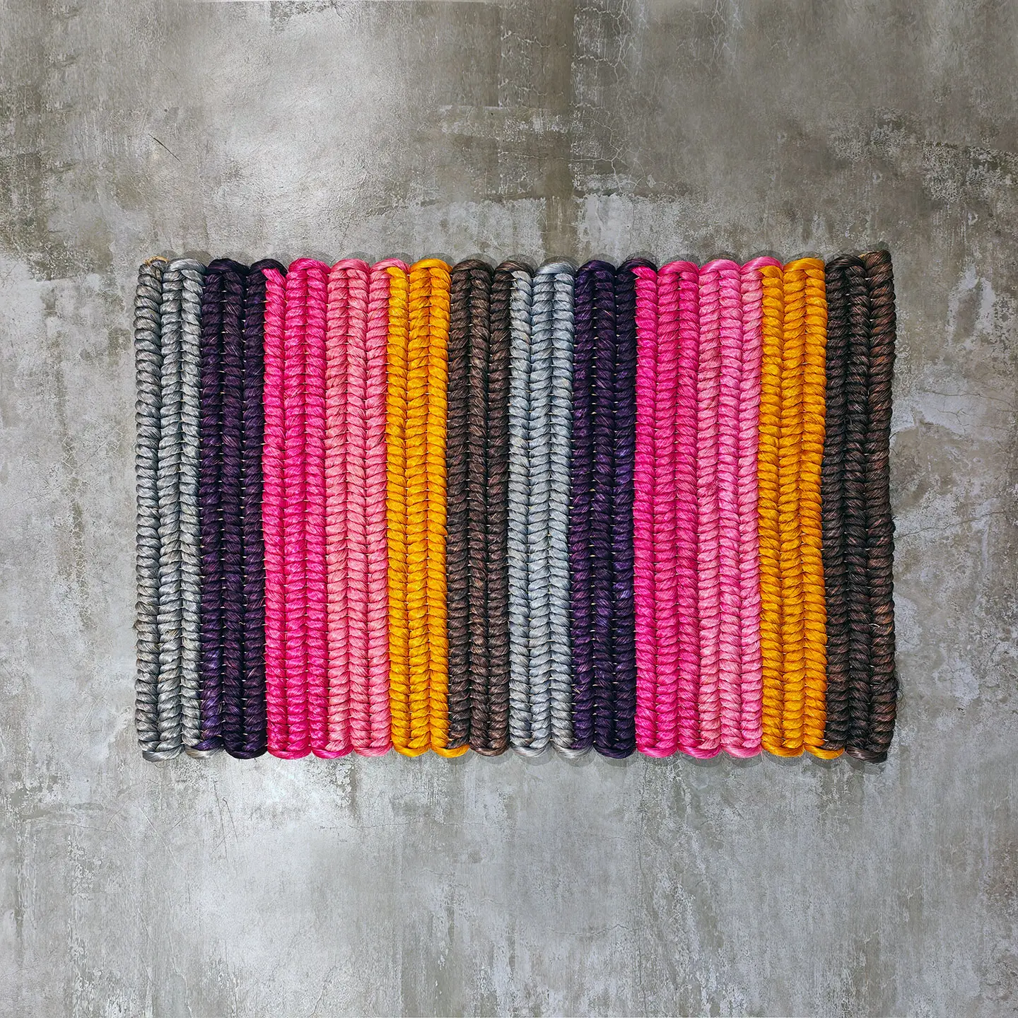 Door Mat Jumbo Binding Abaca | Multicolor 1