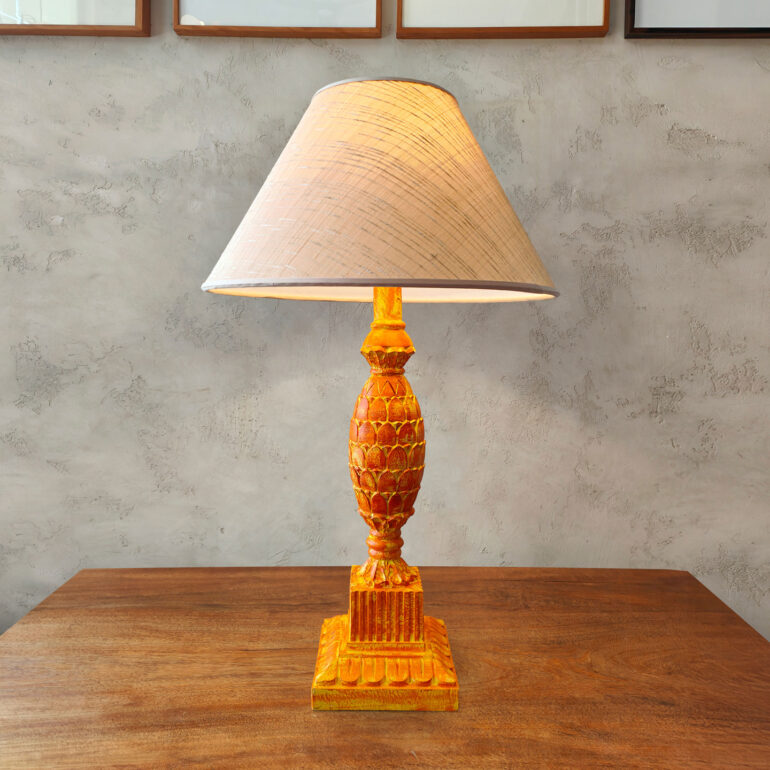 Pinya Lamp | Orange Color Wash