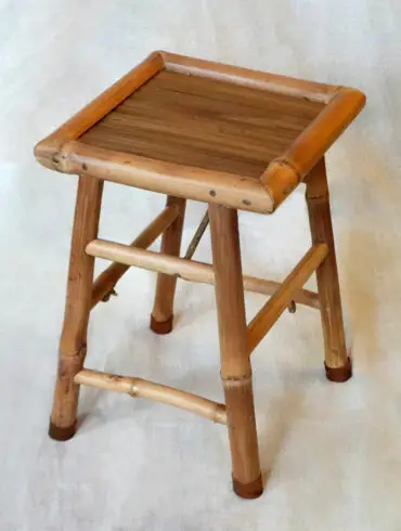 Light Bamboo Copper Stool