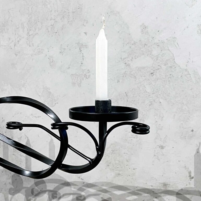 Wrought Iron Candle Holder - Image 2
