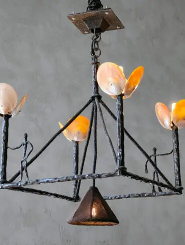 Sculptured Chandelier I, After Diego G.