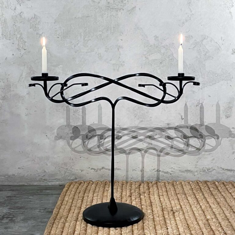 Wrought Iron Candle Holder