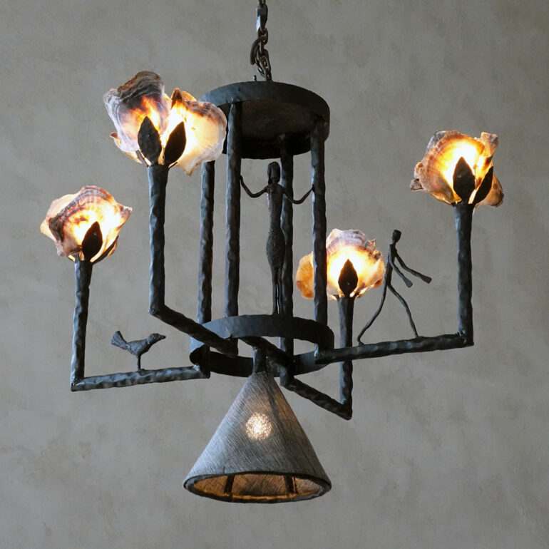Sculptured Chandelier II, After Diego G. - Image 2