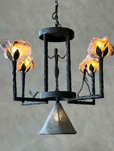 Sculptured Chandelier II, After Diego G.
