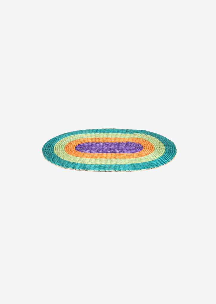 Oval Binding Abaca | Small Green to Purple - Image 3