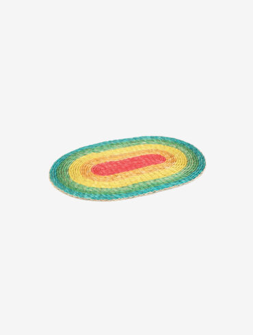 Oval Binding Abaca | Small Red to Green