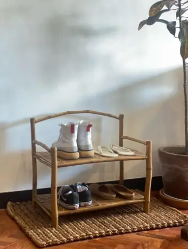 Bamboo Slipper Caddy