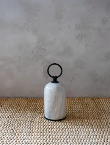 Doorstopper | Small Cylinder Storm White
