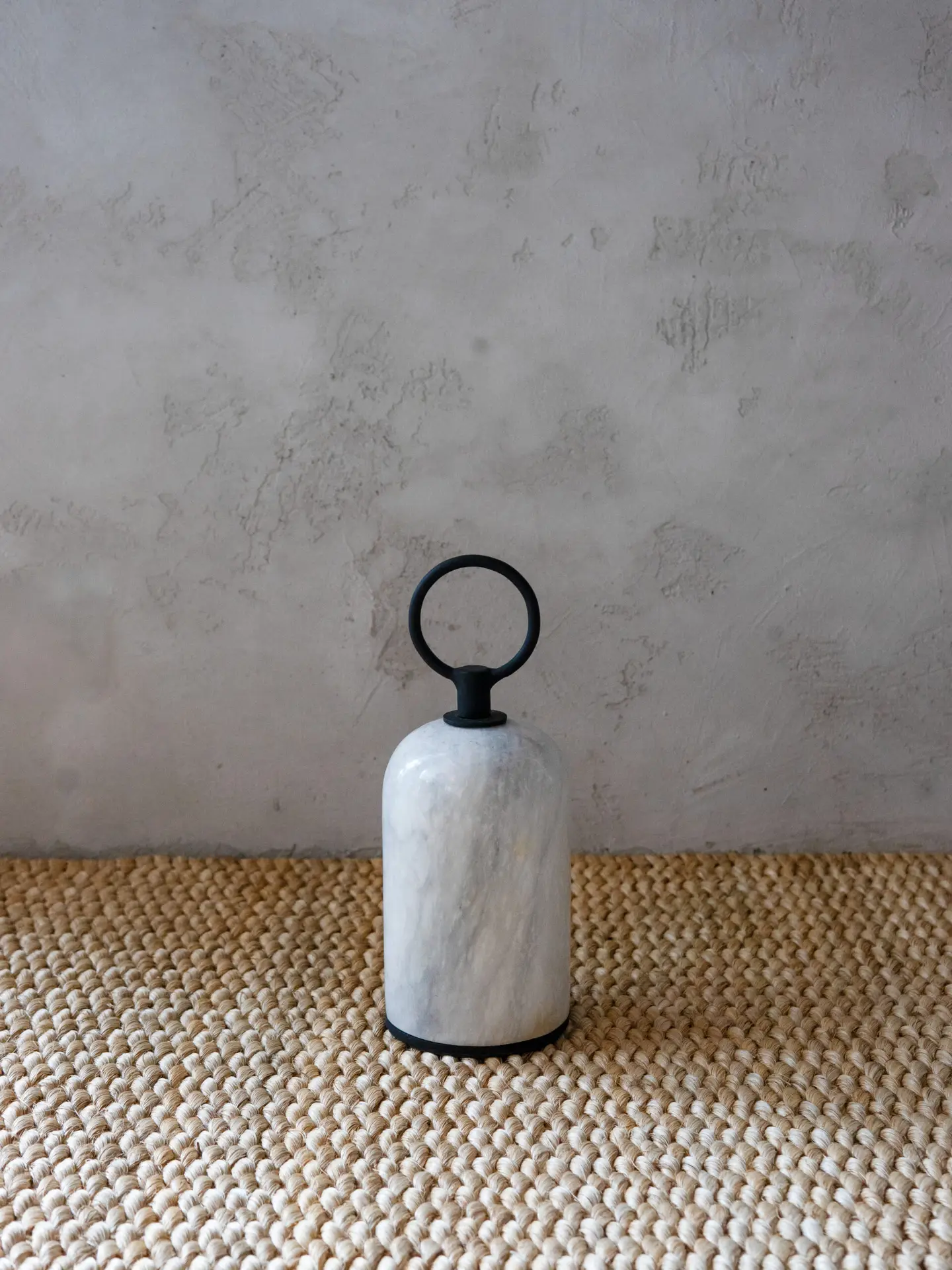 Doorstopper | Small Cylinder Storm White